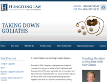 Tablet Screenshot of hungelinglaw.com